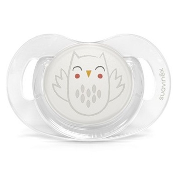 Пустушка фізіологічна Suavinex Bonhomia, 0+ міс., біла (307809) - Pampik