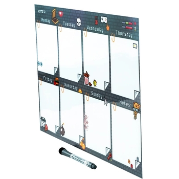 Планер настінний Kite Pixel на тиждень сухостираємий А3 (K22-473-1) - Pampik - 2