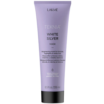 Тонуюча маска для нейтралізації жовтого відтінку волосся Lakme Teknia White Silver Mask 250 мл - Pampik