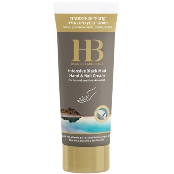 Крем для рук та нігтів з грязями Мертвого моря Health&Beauty Intensive Dlack Mud Hands Nails Cream, 200 мл - Pampik