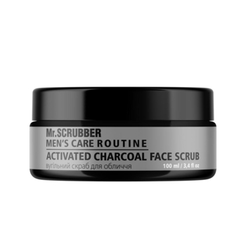 Угольный скраб для лица Mr.Scrubber Men`s Care Routine, 100 мл - Pampik