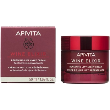 Ночной крем-лифтинг для восстановления кожи Apivita Wine Elixir, 50 мл - Pampik - 2