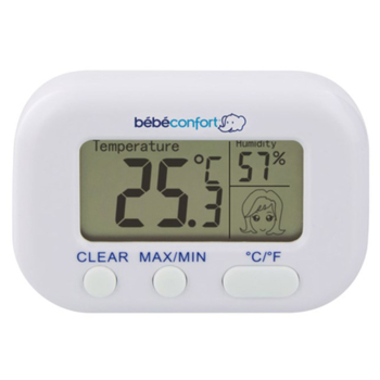Термометр та гігрометр Bebe Confort Thermometer and Hygrometer, білий (32000269) - Pampik