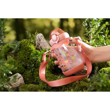 Бутылка для воды Ardesto Llama, детская, 500 мл, розовая (AR2250PL) - Pampik - 9