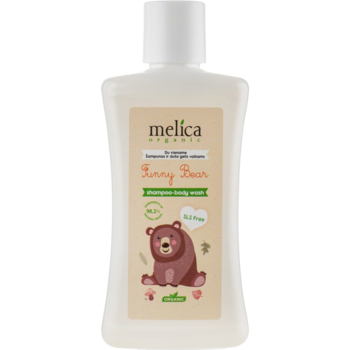 Шампунь-гель для душу Melica Organic 2 в 1 Funny Bear 300 мл - Pampik