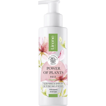 Масло-пенка для снятия макияжа Lirene Power Of Plants Rose Make-up Removal 145 мл - Pampik