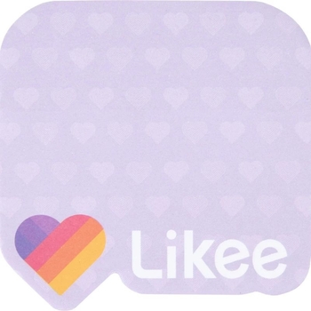 Блок паперу з клейким шаром Kite Likee 70х70 мм 50 аркушів (LK22-298) - Pampik