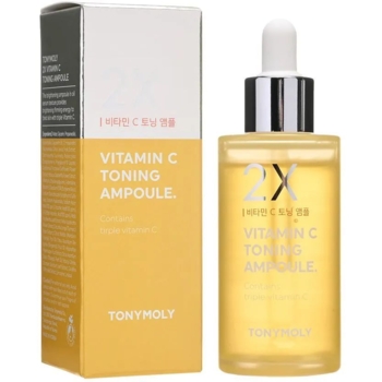 Сироватка тонізуюча Tony Moly 2x Vitamin C Toning Ampoule, з вітаміном С, 50 мл - Pampik