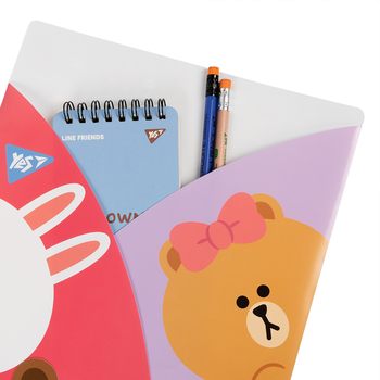 Папка-уголок Yes Line Friends, A4 (492084) - Pampik - 2