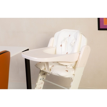 Подушка к стулу для кормления Childhome Evosit High Chair, белая (CCEVOSITJOH) - Pampik - 6