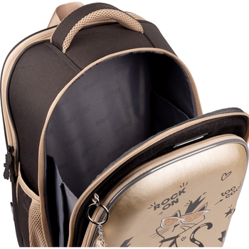 Рюкзак каркасний 1 Вересня S-98 Pussycat, сірий з бежевим (559501) - Pampik - 12