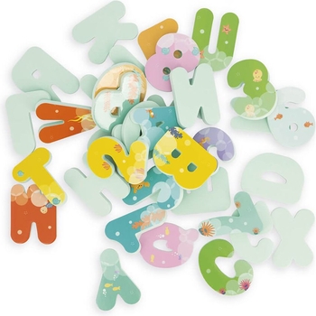 Набір для купання Janod Цифри та букви, 36 елементів (J04709) - Pampik - 3