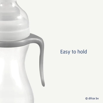 Антиколікова пляшечка Difrax S-bottle Wide XL із силіконовою соскою та ручками 310 мл (707XL) - Pampik - 3