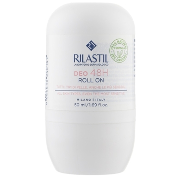 Дезодорант-антиперспирант шариковый Rilastil Dео 48H Roll On 48 часов защиты, 50 мл - Pampik