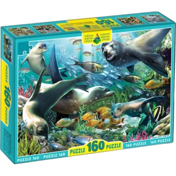 Пазл Київська фабрика іграшок Моржі, тюлені, котики 160 елементів - Pampik