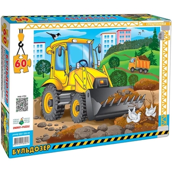 Пазл Київська фабрика іграшок Бульдозер 60 элементов - Pampik