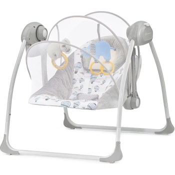Крісло-гойдалка Kinderkraft Flo Mint сіре з блакитним (00-00158385) - Pampik - 2