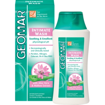 Средство для интимной гигиены Geomar Body успокаивающее с алоэ вера и мальвой 200 мл (24589) - Pampik
