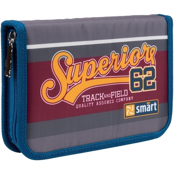 Пенал жесткий Smart HP-03 Superior, 13х21х3 см, серый (533293) - Pampik