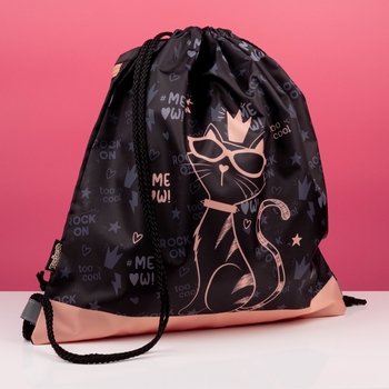 Сумка для обуви 1 Вересня SB-10 Pussycat черная (533482) - Pampik - 3