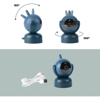 Додаткова камера до відеоняні Babymoov YOO Master Plus 5 синя (A014428) - Pampik - 3