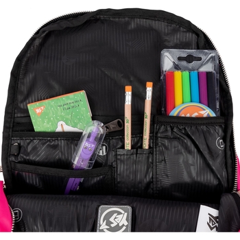 Рюкзак Yes T-126 Fame, черный с малиновым (558925) - Pampik - 12