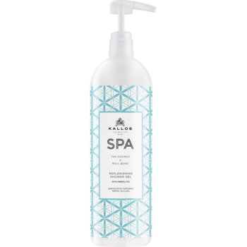 Гель для душу Kallos Cosmetics SPA відновлюючий з маслом неролі, 1 л - Pampik