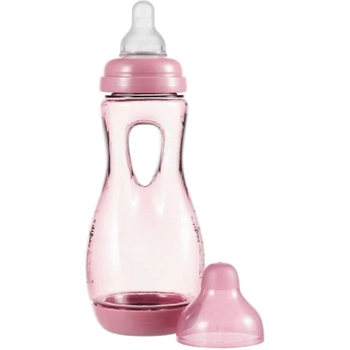 Антиколиковая бутылочка Difrax Raspberry с силиконовой соской и проемом для держания 240 мл (193 Raspberry) - Pampik