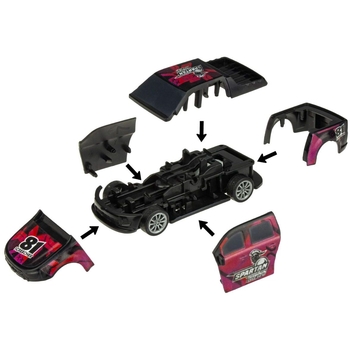 Инерционная машинка Crash'ems Крашмобиль 2 в 1 Spartan (1300) - Pampik - 3