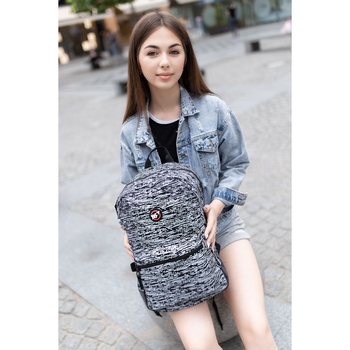 Рюкзак молодіжний Yes R-02 Agent Reflective, сірий (558518) - Pampik - 6