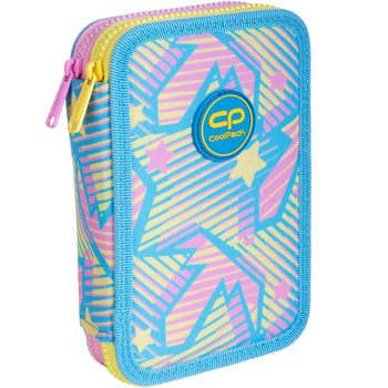 Пенал з наповненням ТМ CoolPack Jumper 2 , 2 відділення, 19,5х12,5х4см, блакитний (E66537) - Pampik