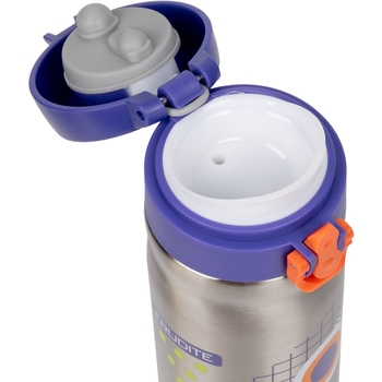 Термос Yes Erudite, 350 мл, серебристый с синим (707960) - Pampik - 2