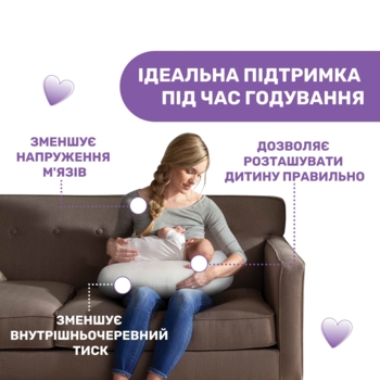 Подушка для годування Chicco Boppy, сіра (79902.56) - Pampik - 6