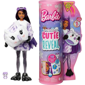 Лялька Barbie Cutie Reveal Зимовий блиск, Совеня (HJL62) - Pampik