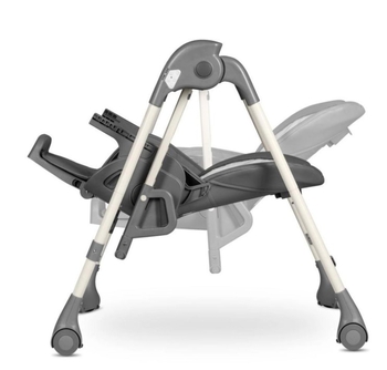 Стільчик для годування Lionelo Laurice Grey Stone, з функцією гойдалки, темно-сірий - Pampik - 12