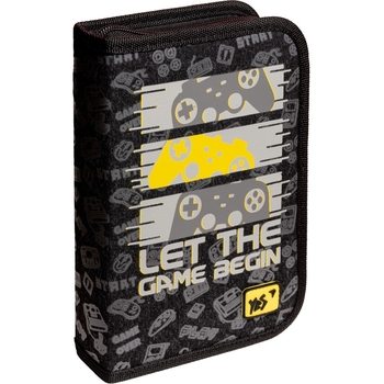 Пенал жесткий Yes HP-04 Game, 13х21х4 см, черный (533356) - Pampik