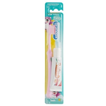 Дитячий набір Kodomo Dental Kids Set, для догляду за зубами, 6 - 9 років, 15 г - Pampik