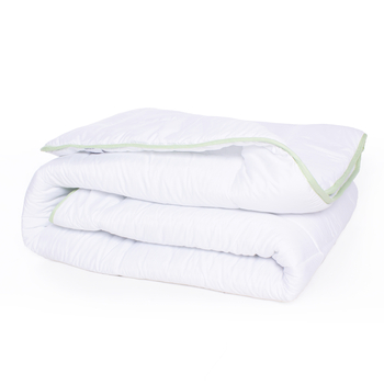 Ковдра антиалергенна MirSon EcoSilk №002, демісезонна, 110x140 см, біла (8062540) - Pampik - 2