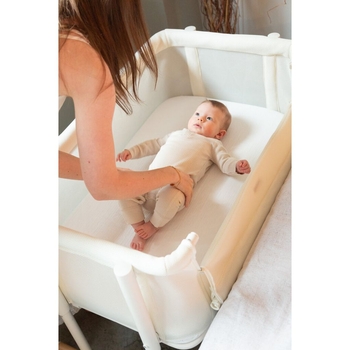 Дитяче ліжечко Childhome Evolux Bedside Crib 2 в 1, 97х64х85 см, білий (EVOBSCNW) - Pampik - 17