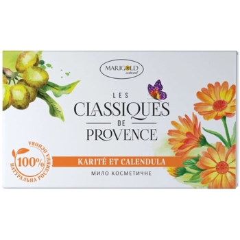 Тверде мило Marigold Natural Les Classigues de Provence Каріте та календула, 90 г - Pampik