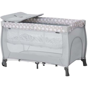 Дитячий манеж Hauck Sleep N Play Teddy Grey, сірий (60067-2) - Pampik