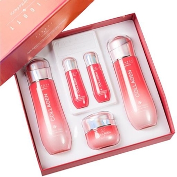 Набор для ухода за лицом Jigott Signature Collagen Essential Skin Care 3Set Коллаген - Pampik