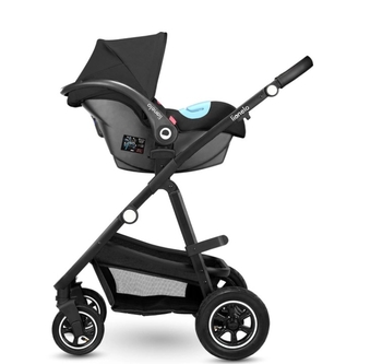 Універсальна коляска 3 в 1 Lionelo Amber Lovin, чорний - Pampik - 7