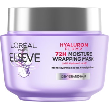 Маска-філер L'Oreal Paris Elseve Hyaluron Plump для волосся, яке потребує зволоження та об'єму, 300 мл - Pampik