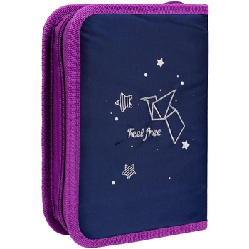 Пенал жесткий Yes HP-03 Origami Doves, 13х21х3 см, фиолетовый (533412) - Pampik - 2