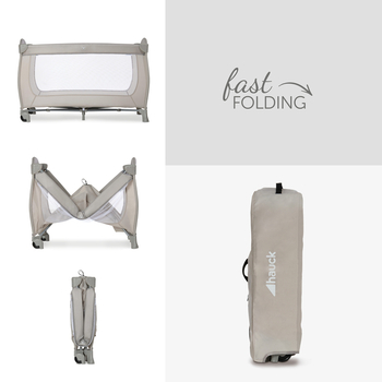 Дитячий манеж Hauck Sleep N Play Go Plus Multicolor black, чорний (60070-2) - Pampik - 4