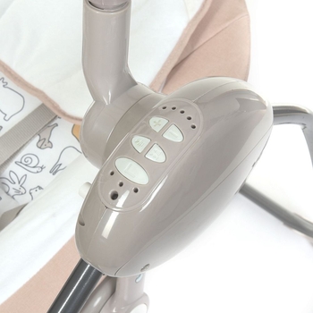 Качели El Camino Teddy ME 1075 Beige Linen Animals, бежевые (25507) - Pampik - 6