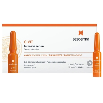 Интенсивная сыворотка Sesderma C-Vit Intensive Serum Flash Effect для тусклой кожи, 10 шт. - Pampik