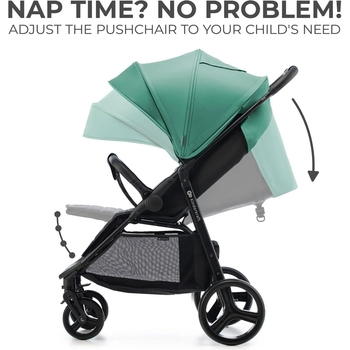 Прогулочная коляска Kinderkraft Rine Juicy Green зеленый (00-00305206) - Pampik - 6