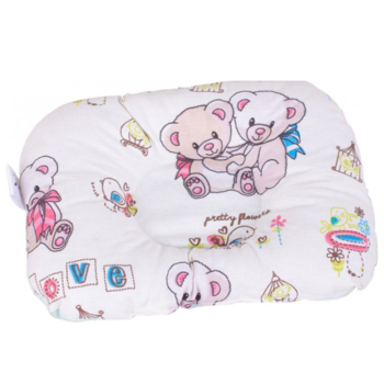 Подушка детская MirSon Kids Time 18-0005 Kind Bear, антиалергенная, закругленная, 20х27 см - Pampik